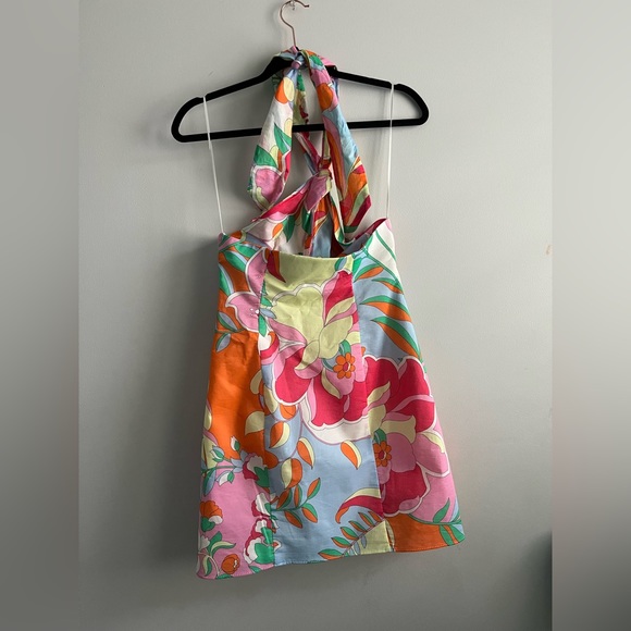 Multicolour Zara halter print dress - Picture 4 of 5